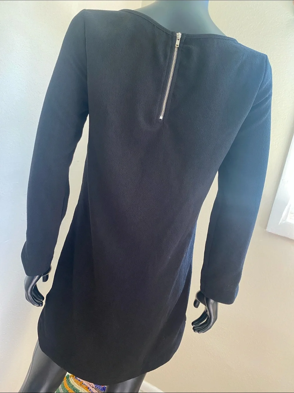 mittoshop Black Long Sleeve Shift Dress NWTs